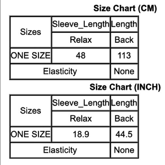 Black Indie Kimono- One Size - Picture 3 of 3